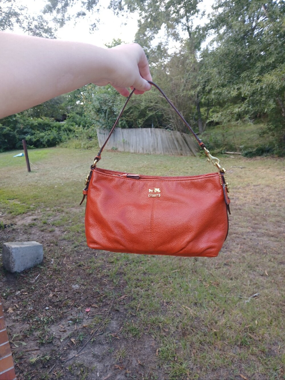 Coach Small Rust Madison Shoulder Bag
